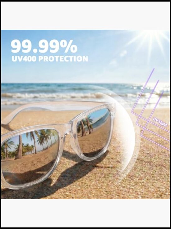 Classic Square Polarized Sunglasses UV Protection Driving
